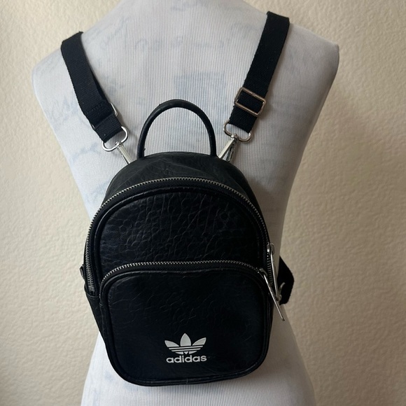 Adidas Originals Adicor Classic Mini Backpack Vegan Leather Handbag - Picture 2 of 11